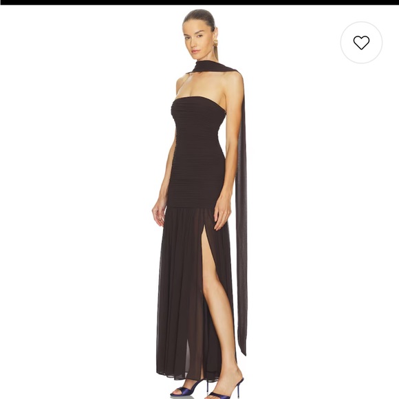 Tia Gown in Dark Brown - Picture 3 of 5